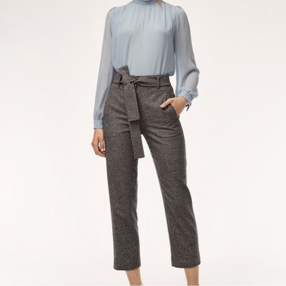 Aritzia Wilfred tie-front pants
